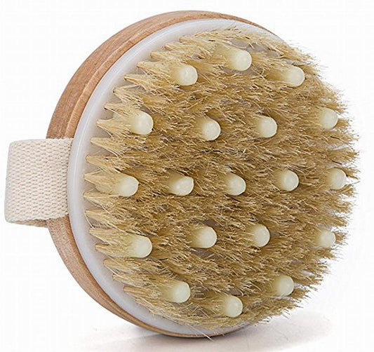 Round Bath Brush with Massager