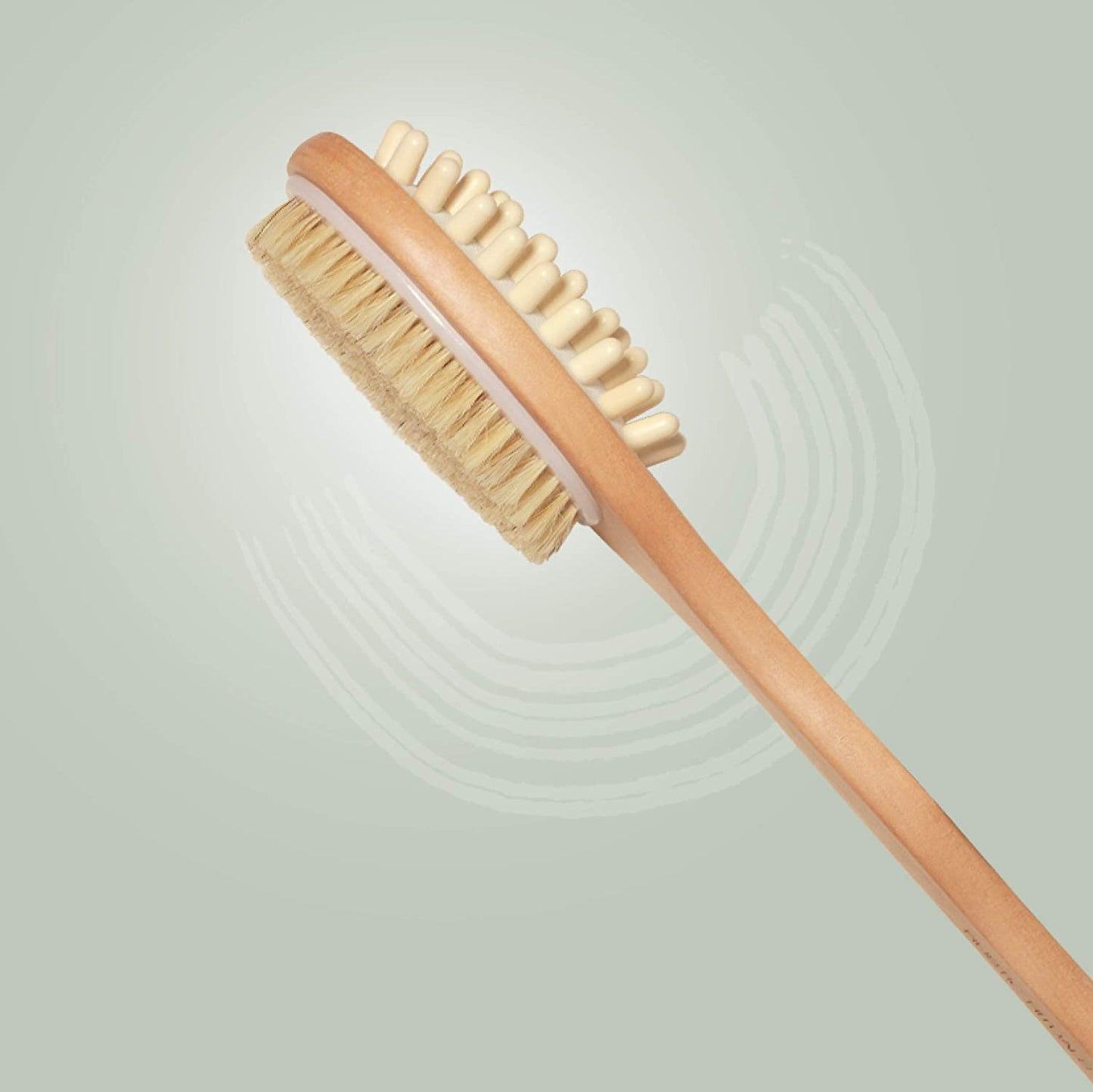 Double Sided Bath Brush with Massager