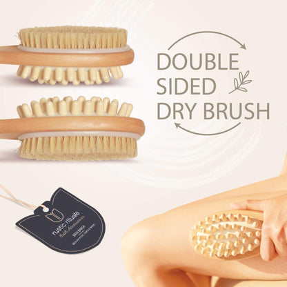 Double Sided Bath Brush with Massager